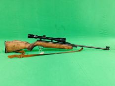 WEBLEY OMEGA .22 BREAK BARREL AIR RIFLE FITTED WITH TASCO 6.