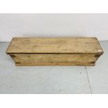 VINTAGE CROQUET SET MARKED "JAQUES" IN FITTED TWO HANDLED WOODEN CRATE