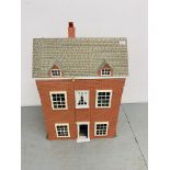MODERN 3 STOREY DOLLS HOUSE WITH FURNITURE AND ACCESSORIES