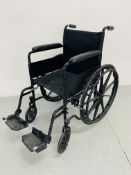 WHEELCHAIR WITH SOLID WHEELS