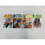 4 MARVEL COMICS - CAPTAIN AMERICA VOL. 3, NOS. 17, 18, 19, 20 INDIVIDUALLY BAGGED.