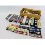 COLLECTION OF COLLECTOR'S SPOONS IN 2 BOXES - MANY IN ORIGINAL PACKAGING / GIFT BOXES