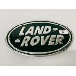 (R) ALUMINIUM LAND ROVER PLAQUE