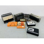 BOX OF VINTAGE RADIOS TO INCLUDE SOLID STATE MULTI-BAND SATELLITE AC / DC RADIO MODEL NO.