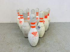 TEN AMFLITE II TEN PIN BOWLING PINS