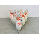 TEN AMFLITE II TEN PIN BOWLING PINS