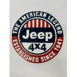 (R) ALUMINIUM JEEP PLAQUE