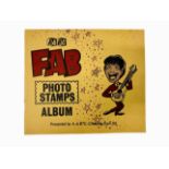A & BC - POPSTARS FAB PHOTO STAMPS ALBUM WITH 20 STAMPS