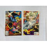 2 MARVEL COMICS X-FORCE, VOL. 1, NOS. 27, 28 (1993) BAGGED.