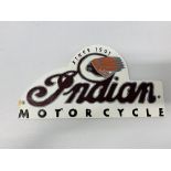 (R) DOMED INDIAN M/C PLAQUE