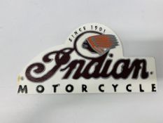(R) DOMED INDIAN M/C PLAQUE