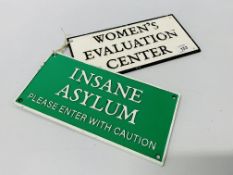 (R) INSANE+ WOMENS EVALUATION SIGN