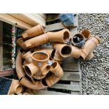 21 X 110MM VARIOUS UNDERGROUND WASTE PIPE FITTINGS UNUSED