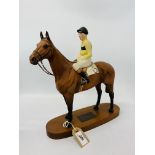 BESWICK RACE HORSE AND JOCKEY "ARKLE WITH PAT TAFFE UP"