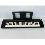 YAMAHA PIAGGERO NP-12 DIGITAL KEYBOARD - SOLD AS SEEN