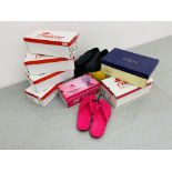 10 PAIRS OF MIXED LADIES AND GENT'S SHOES TO INCLUDE RIEKER, LOTUS,