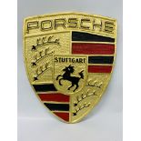 (R) LARGE ALUMINIUM PORSCH PLAQUE