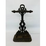 VINTAGE CAST IRON UMBRELLA STAND