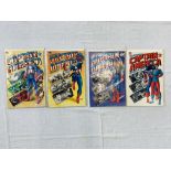 4 MARVEL COMICS - THE ADVENTURES OF CAPTAIN AMERICA, NOS.