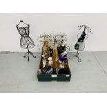 COLLECTION OF JEWELLERY STANDS IN THE FORM OF MANNEQUINS