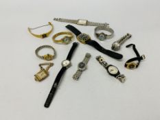 COLLECTION OF LADIES AND GENTS WRIST WATCHES TO INCLUDE "ORIS" ETC (12)
