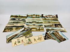COLLECTION OF APPROX 50 CHINESE POSTCARDS TO INCLUDE PANORAMIC ETC.