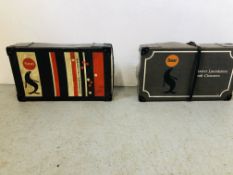 2 X VINTAGE SEAL LAUNDRY BOXES