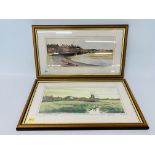 PR FRAMED AND MOUNTED KEITH DIBEN NORFOLK PRINTS "CLEY NEXT TO SEA", "BLAKENEY" - 15.