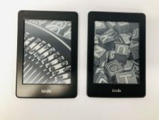 2 X AMAZON KINDLE PAPERWHITE - SOLD AS SEEN
