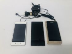 3 X MOBILE SMART PHONES - SONY XPERIA E2303,