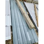 13 x 1M X 3M GREEN PLASTICOATED PROFILE STEEL ROOFING SHEETS + 1 x 1M X 2.