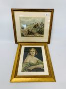 FRAMED PORTRAIT OF A 1940'S LADY BEARING SIGNATURE E.
