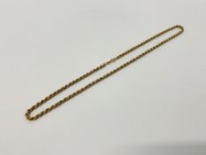 9CT GOLD ROPE TWIST CHAIN