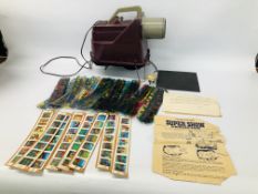 CHAD VALLEY SENSATIONAL SUPER SHOW PROJECTOR & SLIDES IN ORIGINAL BOX - COLLECTORS ITEM ONLY