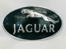 (R) LARGE ALUMINIUM JAGUAR PLAQUE