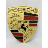 (R) LARGE ALUMINIUM PORSCH PLAQUE