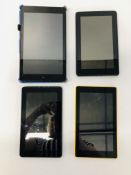 4 X AMAZON KINDLE FIRES - SOLD AS SEEN