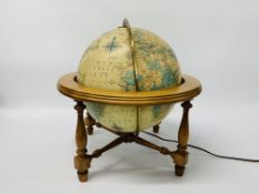MODERN LIGHT GLOBE IN STAND - SOLD AS SEEN