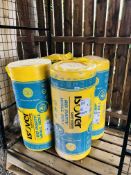 4 X ROLLS OF ISOVER 75MM INSULATION