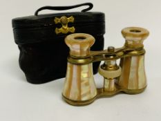 MOTHER OF PEARL OPERA GLASSES EYE PIECES