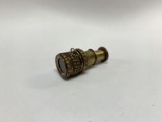 COPPER AND GILT BRASS TWO DRAW SCOPE C.1