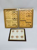 TWO MOUNTED CARDS OF NHS SPECTACLE FRAME