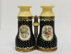 PAIR OF HIGHLY DECORATED OPERA GLASSES,