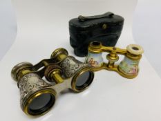SILVER AND BRASS OPERA GLASSES LONDON 19