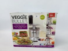 A BOXED AS NEW VEGGIE BULLET FOOD SLICER - SOLD AS SEEN