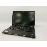 LENOVO THINKPAD W530 LAPTOP COMPUTER - REQUIRES ATTENTION (NO CHARGER) (S/N R9-XDFSH 13/03) - SOLD