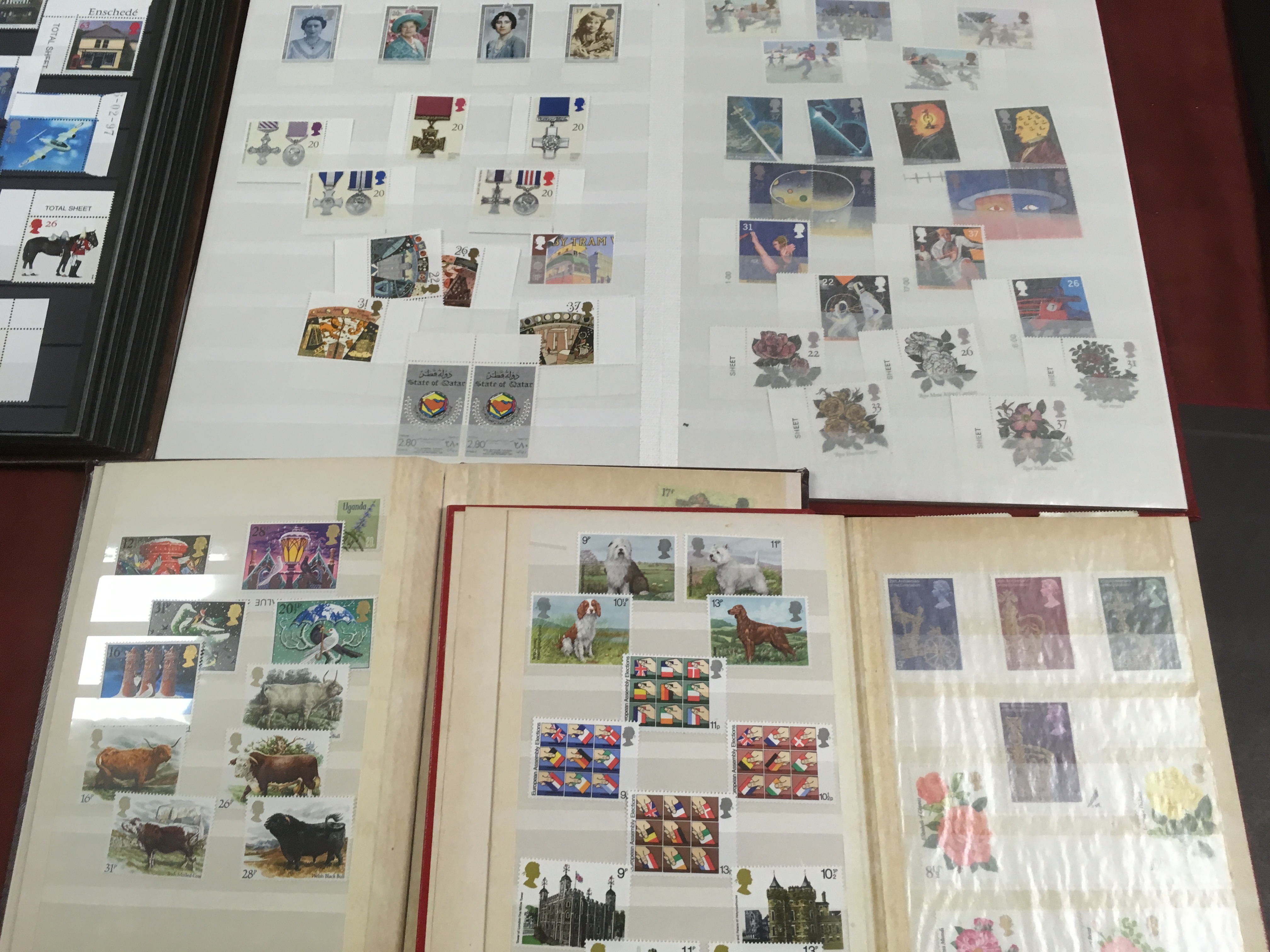 BOX WITH MAINLY GB STAMP COLLECTION IN SEVEN ALBUMS, MINT DECIMAL ISSUES TO ABOUT 2000, - Image 3 of 4