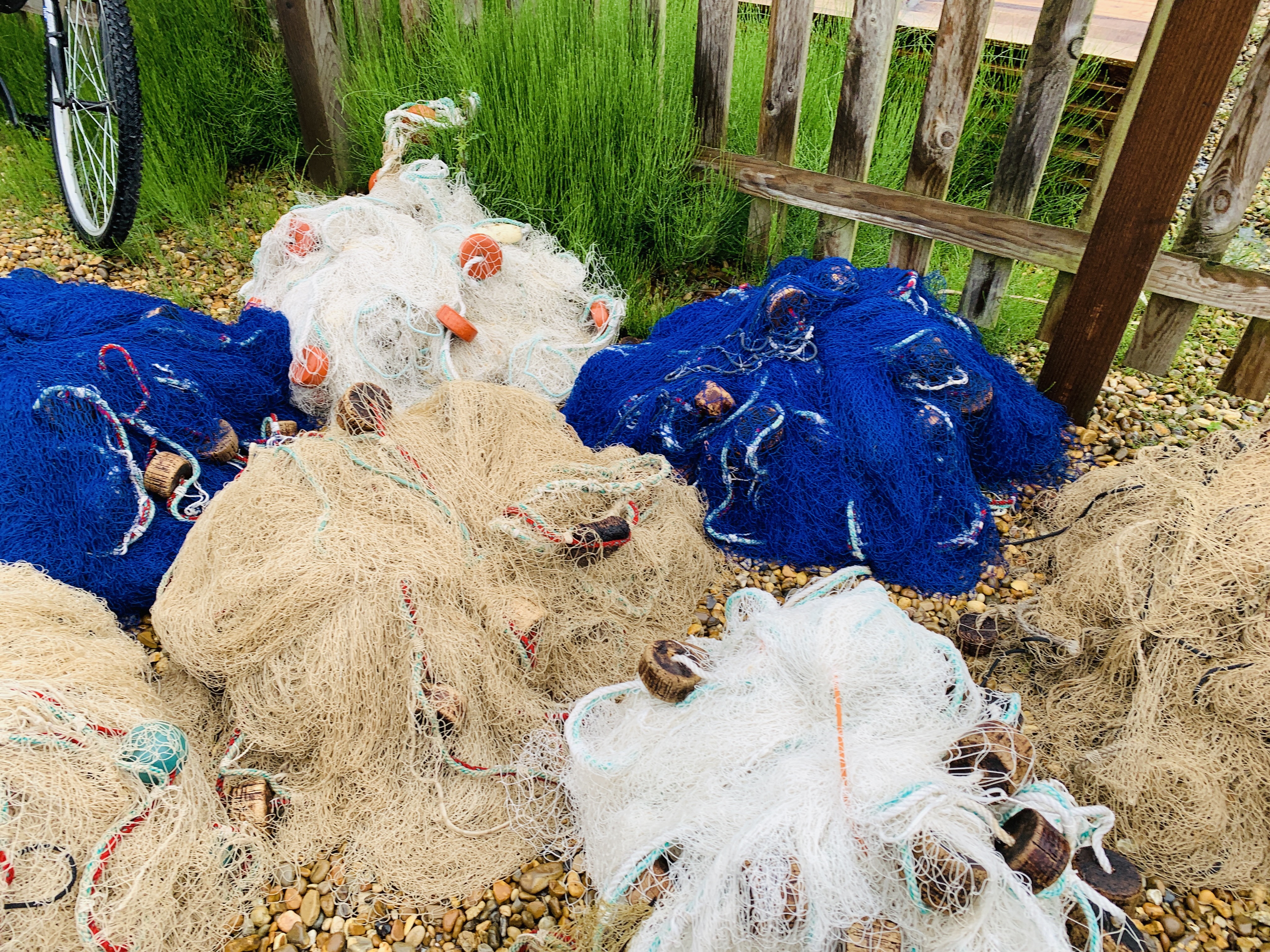 12 VARIOUS FISHING NETS - Image 5 of 6