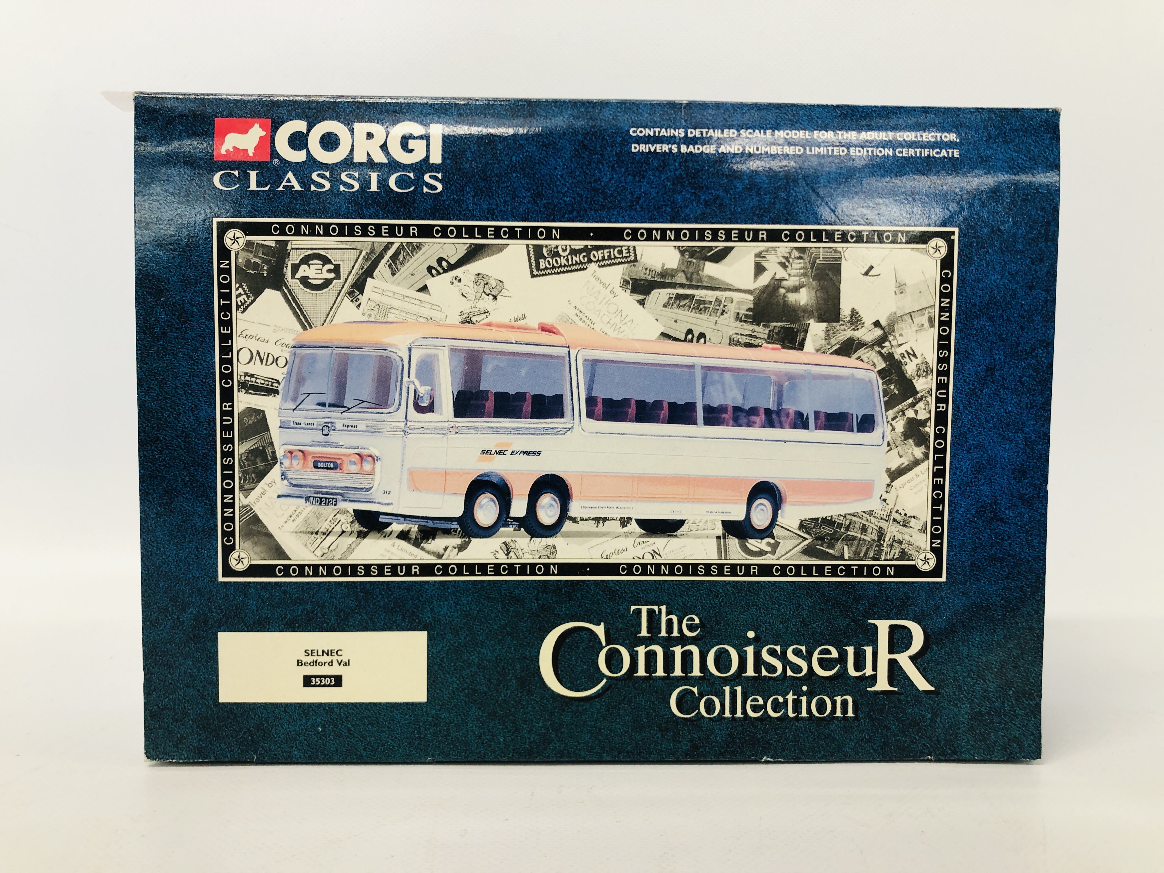 CORGI CLASSICS THE CONNOISSEUR COLLECTION SELNEC BEDFORD VAL 35303 ALONG WITH A GOLD PLATED MORRIS - Image 4 of 5