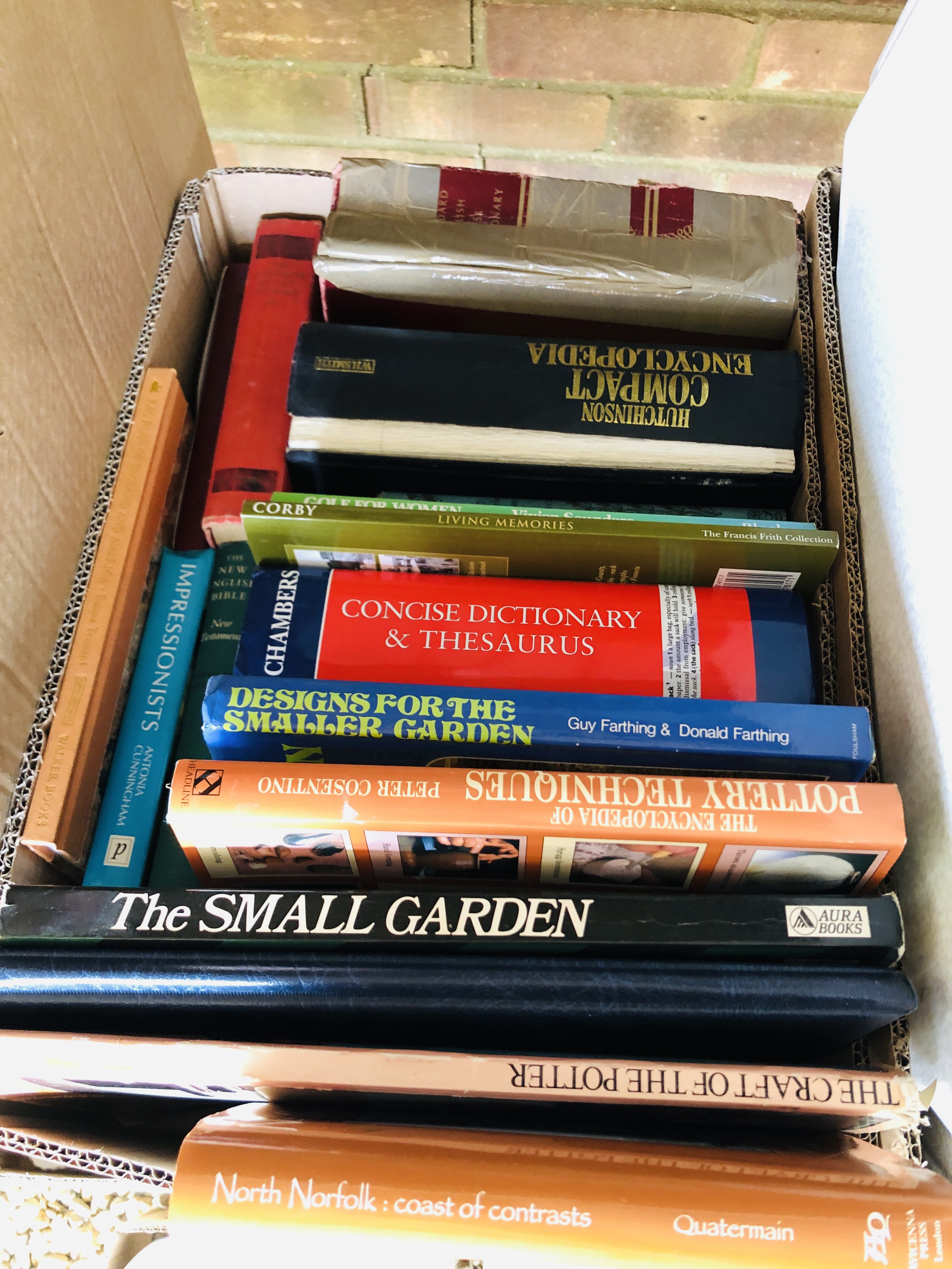 2 X BOXES OF ASSORTED BOOKS, BOX OF LAMP BASES, - Image 17 of 24